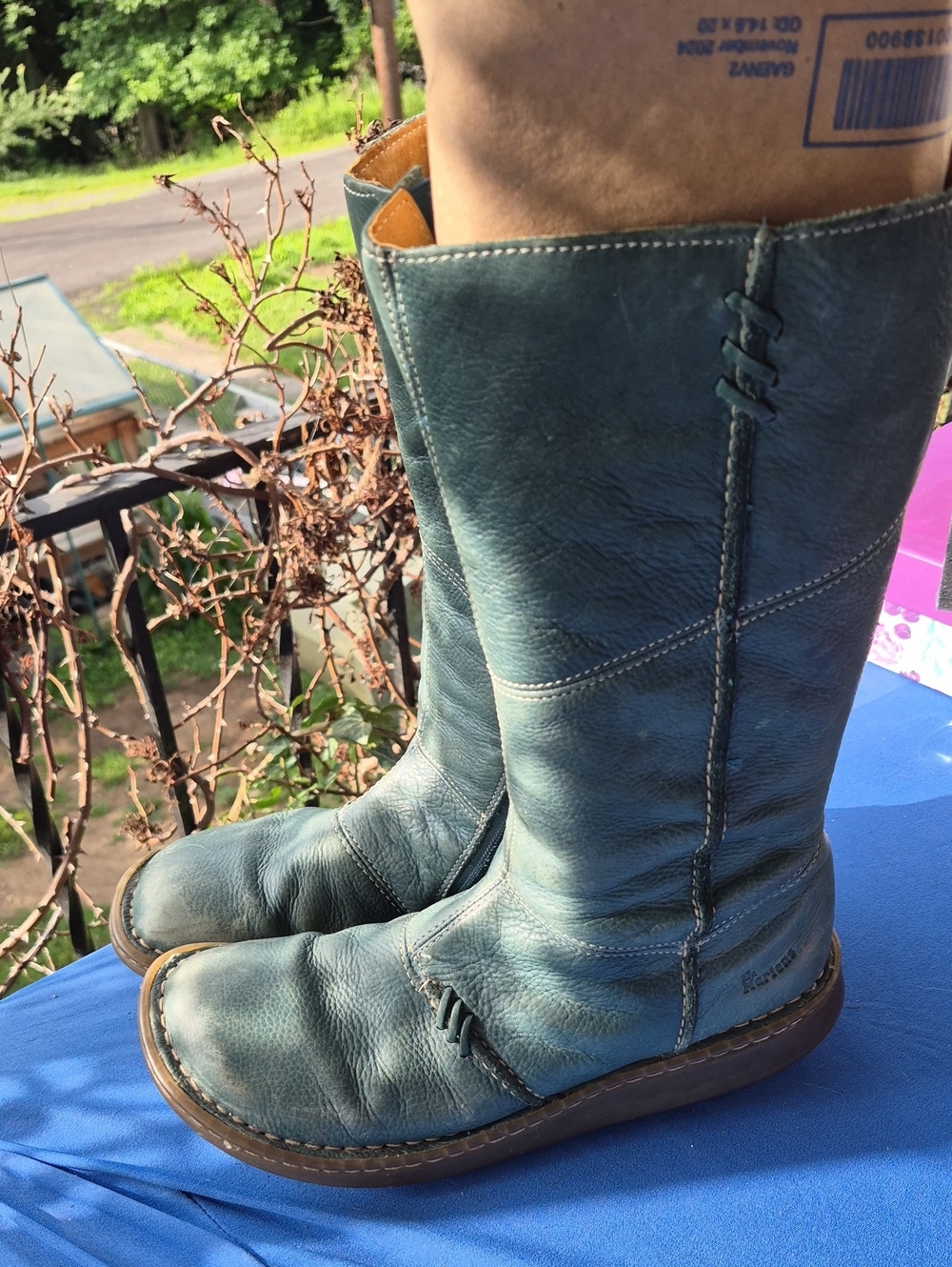 DOC MARTENS 💚 MIDCALF ZIPPER BOOT 💚FOREST GREEN LEATHER 🫶 US L 9 🫶 HTF VINT - Picture 3 of 13